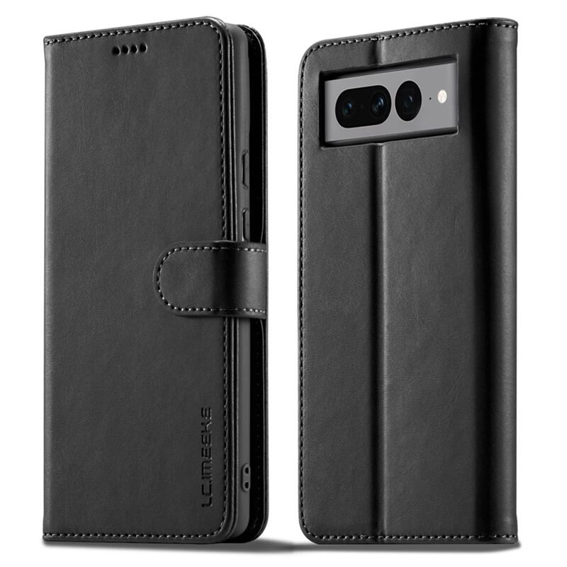 LC.IMEEKE Plånboksfodral Google Pixel 7 Pro svart - Mobilfodral i snygg design
