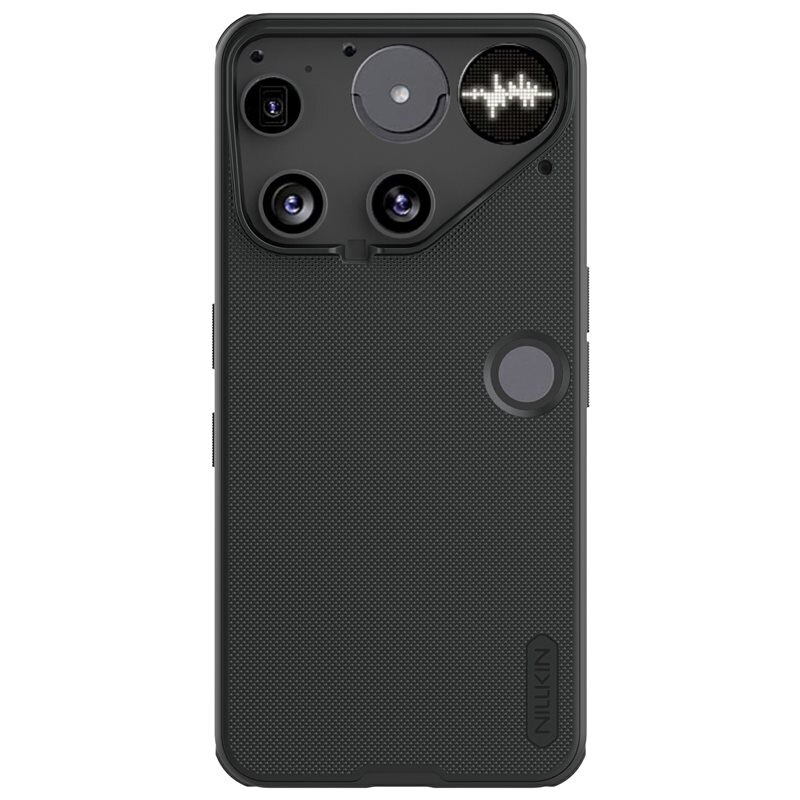 Nillkin Super Frosted Shield Nothing Phone 3 svart - Mobilskal i snygg design