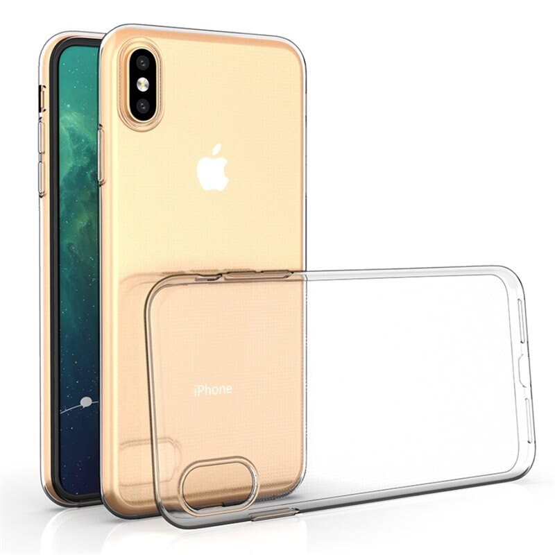 tectTech TPU Skal iPhone Xs Max Genomskinlig - Prisvärt mobilskal av hög kvalitet