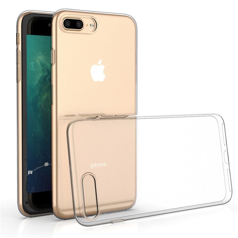 tectTech TPU Skal iPhone 7 Plus/iPhone 8 Plus Genomskinlig - Prisvärt mobilskal av hög kvalitet