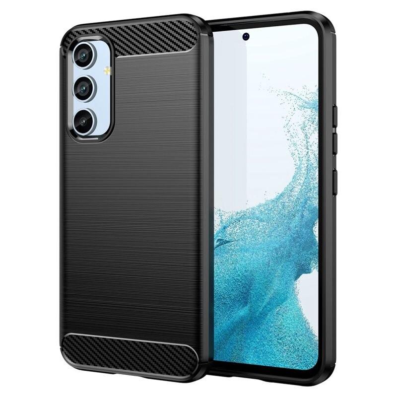 tectTech Samsung Galaxy A54 Skal TPU Brushed Svart - Mobilskal i snygg design