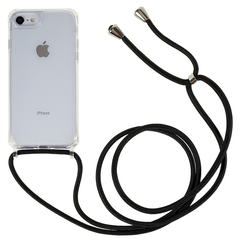 Skal Halsband iPhone 7 transparent - Mobilskal med praktisk bärrem