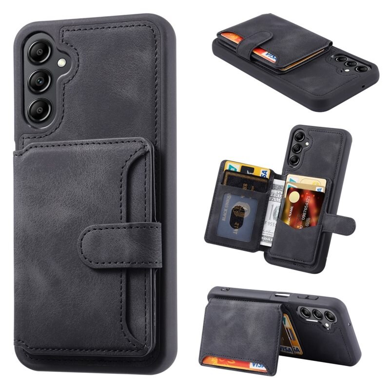 Skal Multi-slot RFID-skydd Samsung Galaxy A54 svart - Mobilskal med integrerad RFID plånbok
