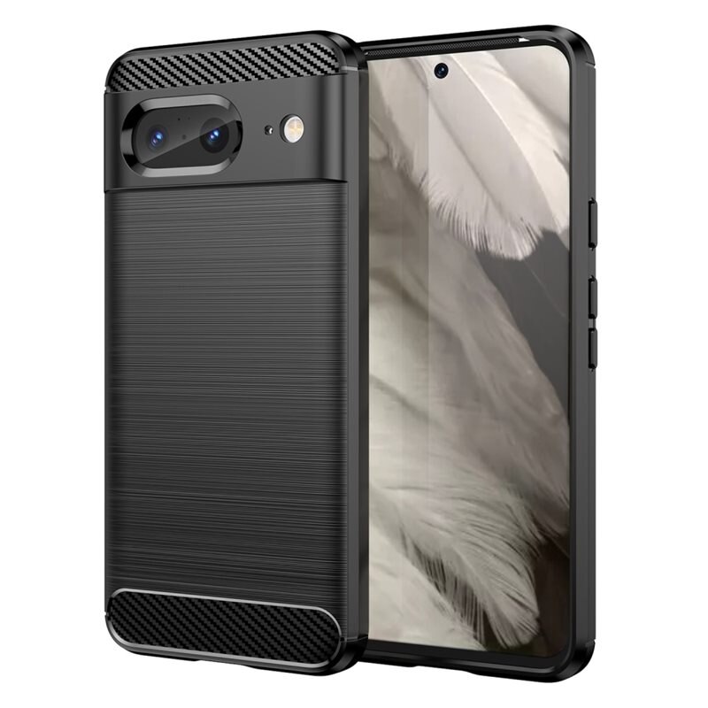 tectTech Google Pixel 8 Skal TPU Brushed Svart - Mobilskal i snygg design