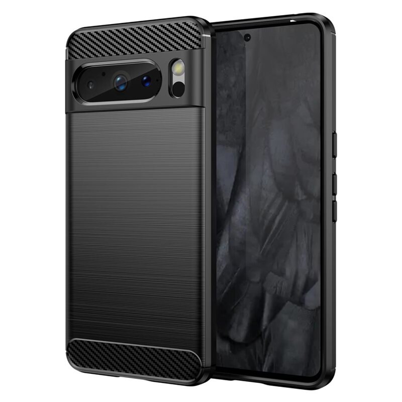 tectTech Google Pixel 8 Pro Skal TPU Brushed Svart - Mobilskal i snygg design