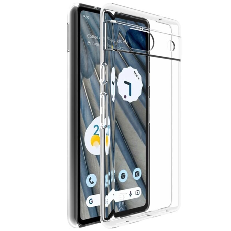 Imak TPU Skal Google Pixel 7a Genomskinlig - Snyggt mobilskal - Skyddar din mobil från skador och slitage