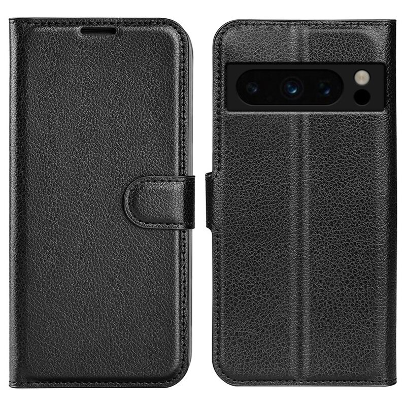 Mobilfodral Google Pixel 8 Pro Svart - Praktiskt plånboksfodral med plats för sedlar och kort
