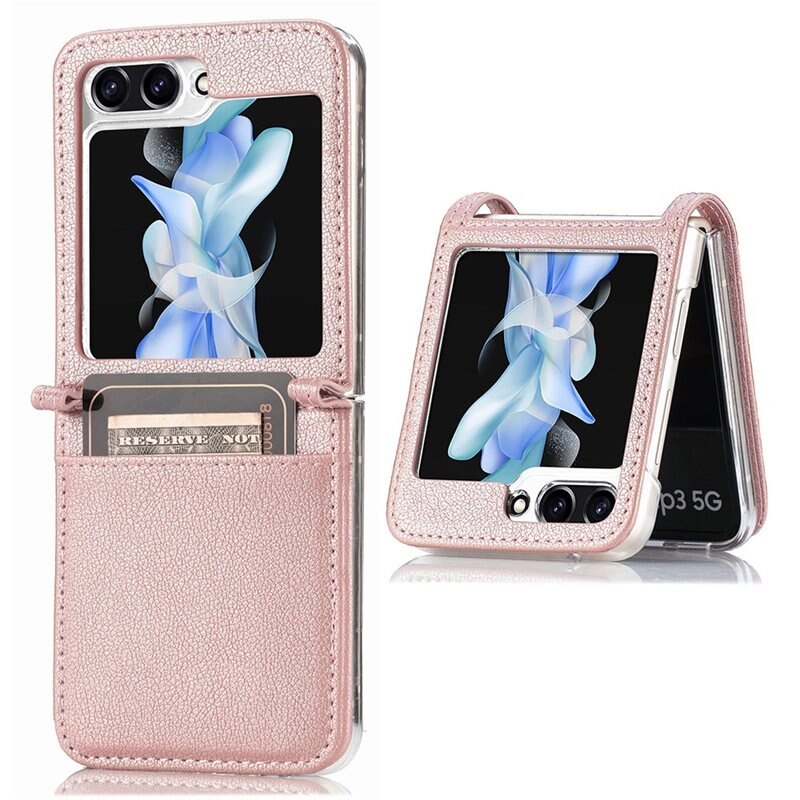 tectTech Slimmat Plånboksfodral Samsung Galaxy Z Flip 5 rosa