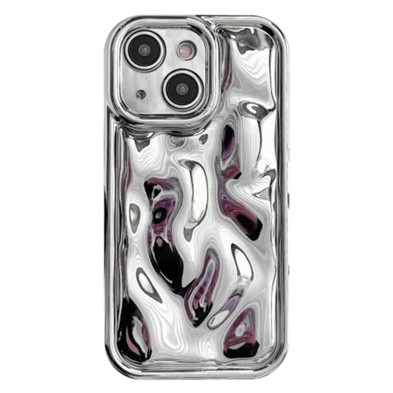 Wavy Skal TPU iPhone 14 silver