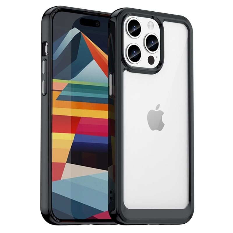 tectTech Hybridskal iPhone 15 Pro Svart