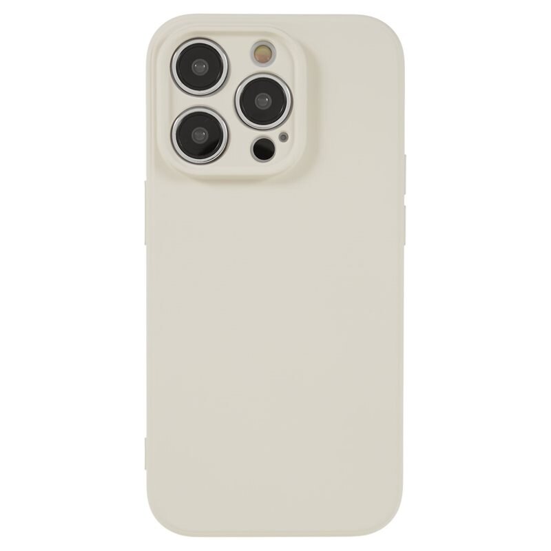 Stöttåligt Skal TPU iPhone 15 Pro Beige - Snyggt skal med skydd för linserna
