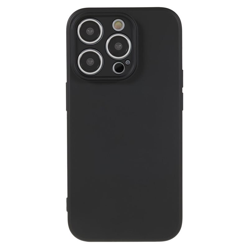 Stöttåligt Skal TPU iPhone 15 Pro Svart - Snyggt skal med skydd för linserna