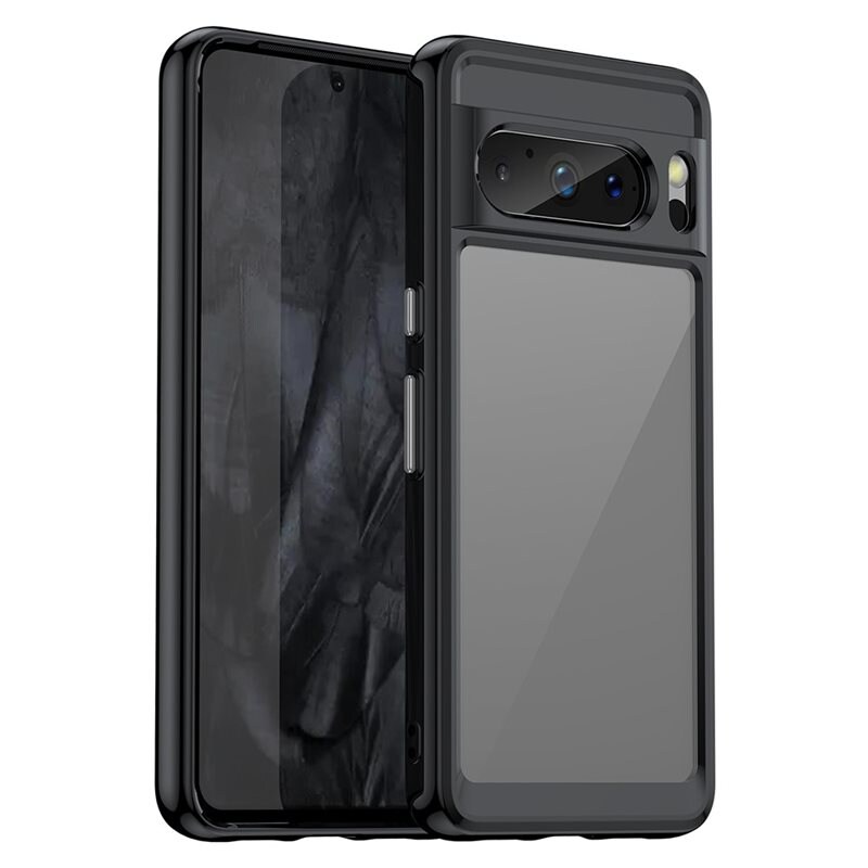tectTech Crystal Hybrid Case Google Pixel 8 Pro svart - Stöttåligt mobilskal
