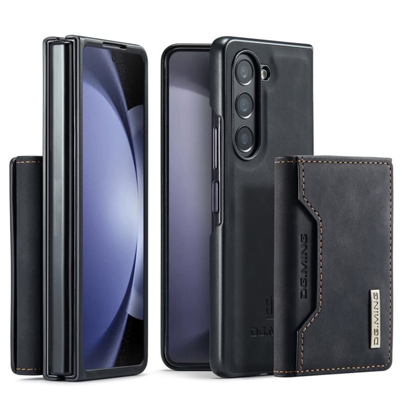 DG.MING Magnetic Card Slot Case Samsung Galaxy Z Fold 5 Black