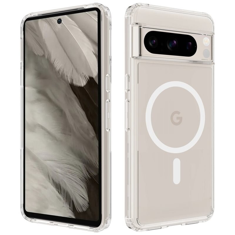 Mobique Hybridskal MagSafe Google Pixel 8 Pro transparent