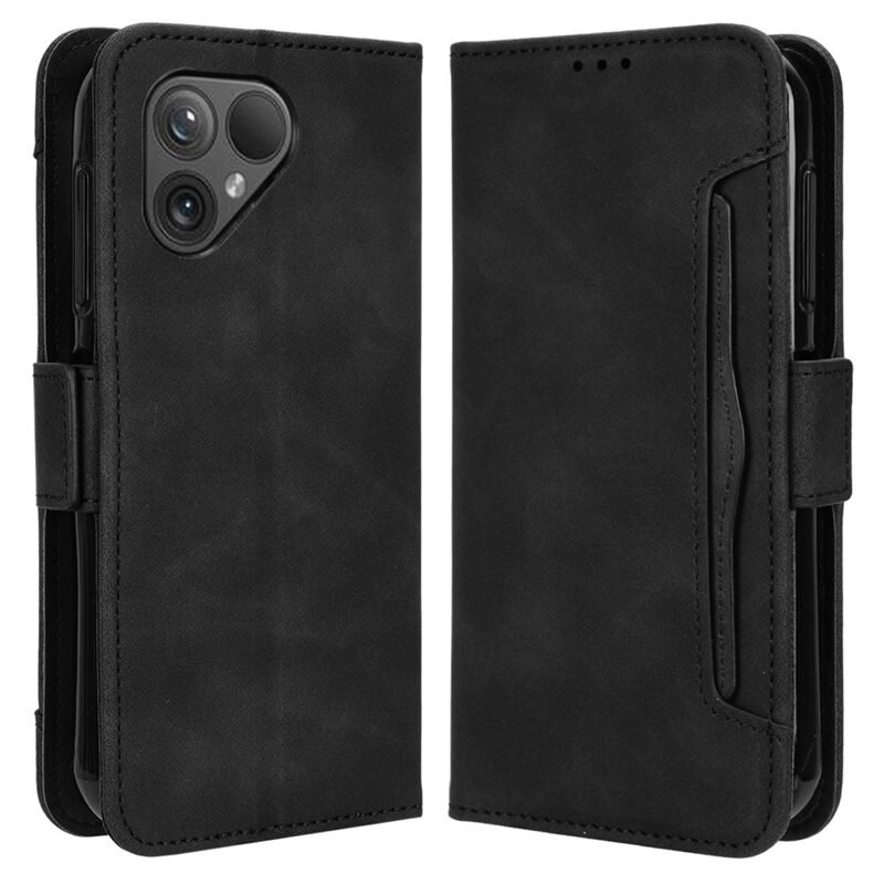 Multi Plånboksfodral Fairphone 5 svart - Mobilfodral - Kortfack och sedelficka