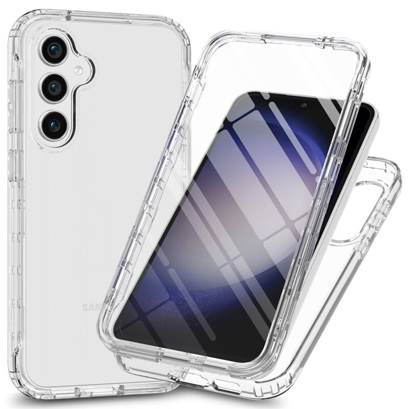 Full Protection Case Samsung Galaxy A25 Genomskinlig - Heltäckande skal med integrerat skärmskydd