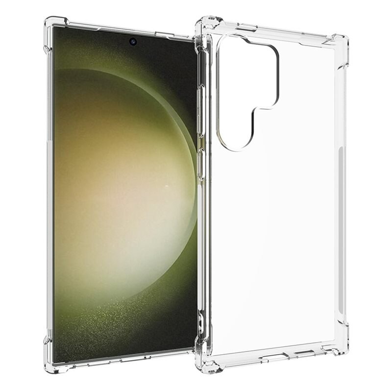 tectTech TPU Case Extra Samsung Galaxy S24 Ultra Clear - Mobilskal med tåligt kantskydd