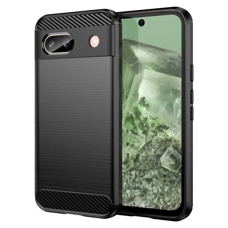 tectTech Google Pixel 8a Skal TPU Brushed Svart - Mobilskal i snygg design