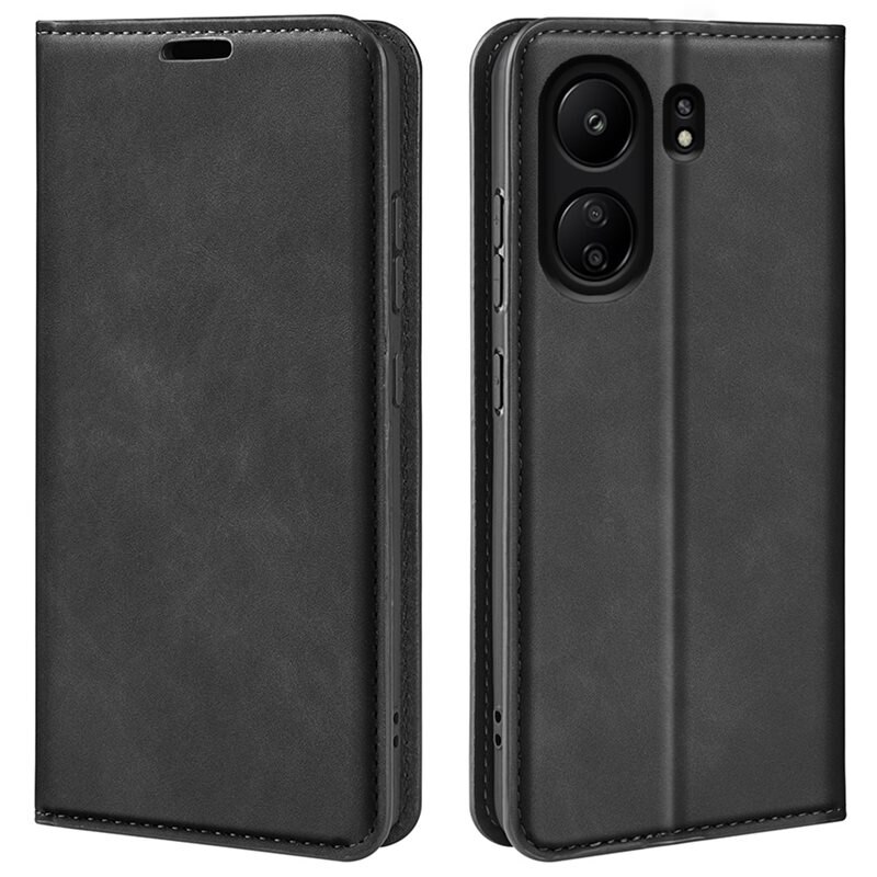 Xiaomi Redmi 13C Slim Mobilfodral Svart - Plånboksfodral i slimmad design