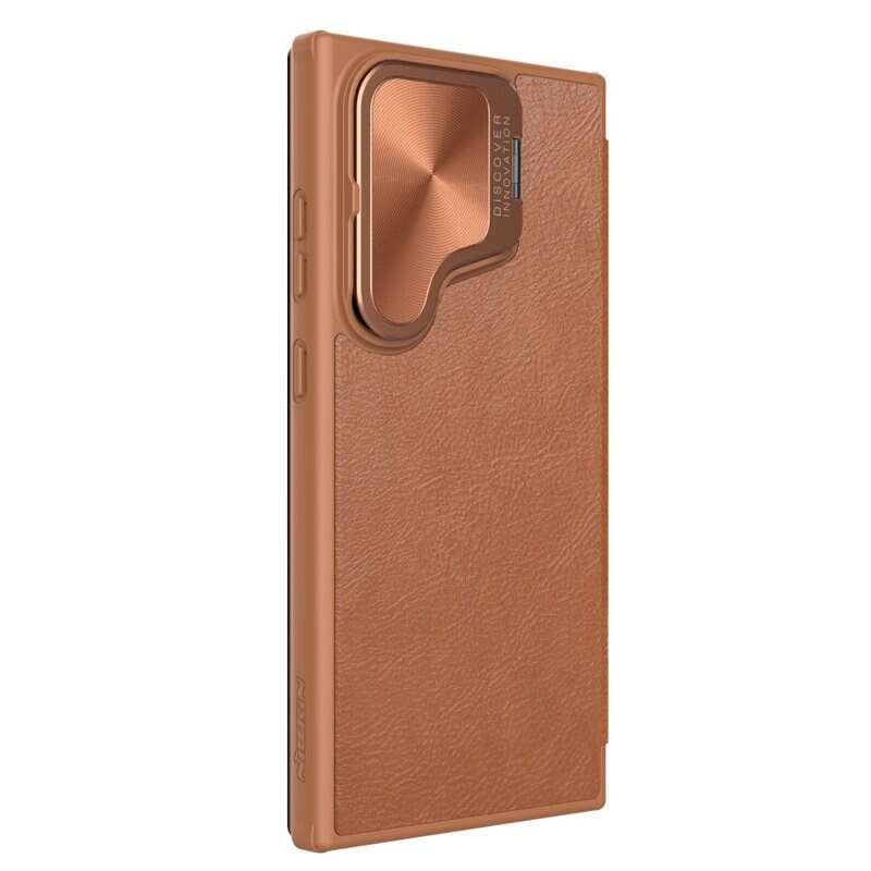 Nillkin Qin Prop Samsung Galaxy S24 Ultra brun