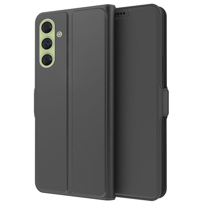 tectTech Slim Card Wallet Samsung Galaxy S24 svart - Mobilfodral med korthållare och inbyggt stöd