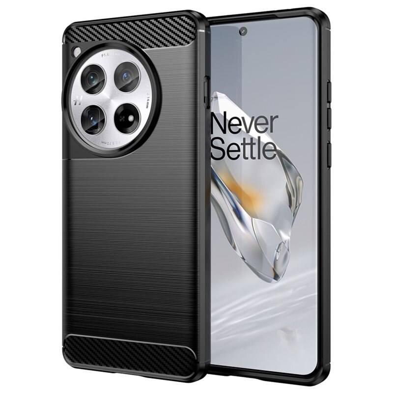 tectTech OnePlus 12 Skal TPU Brushed Svart - Mobilskal i snygg design