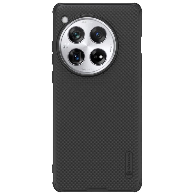 Nillkin Super Frosted Shield OnePlus 12 svart - Mobilskal i snygg design