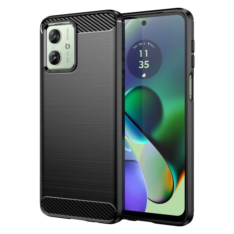 tectTech Motorola Moto G54 Skal TPU Brushed Svart - Mobilskal i snygg design