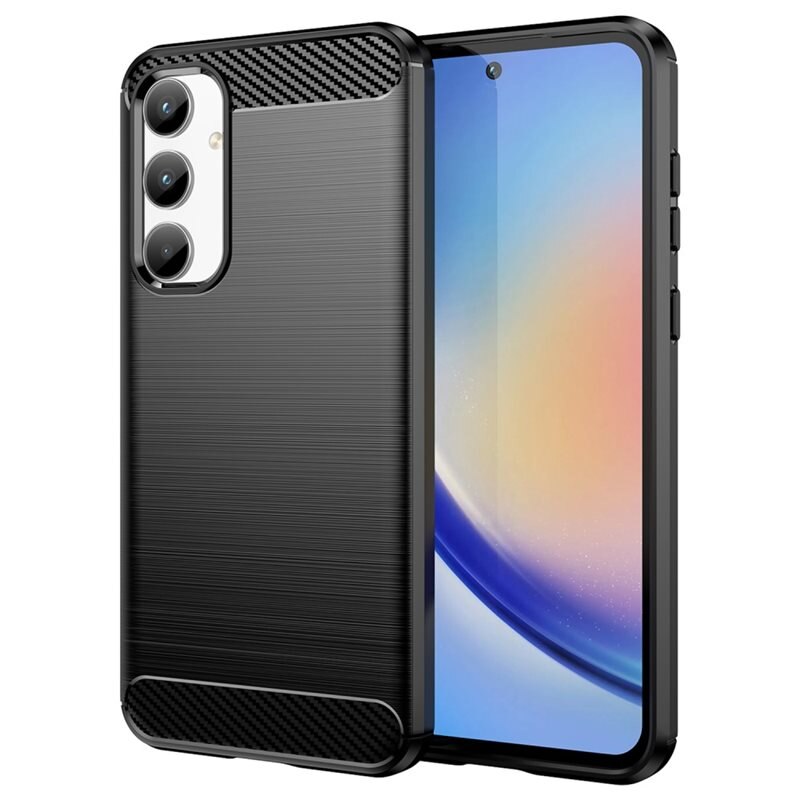 tectTech Samsung Galaxy A35 Skal TPU Brushed Svart - Mobilskal i snygg design