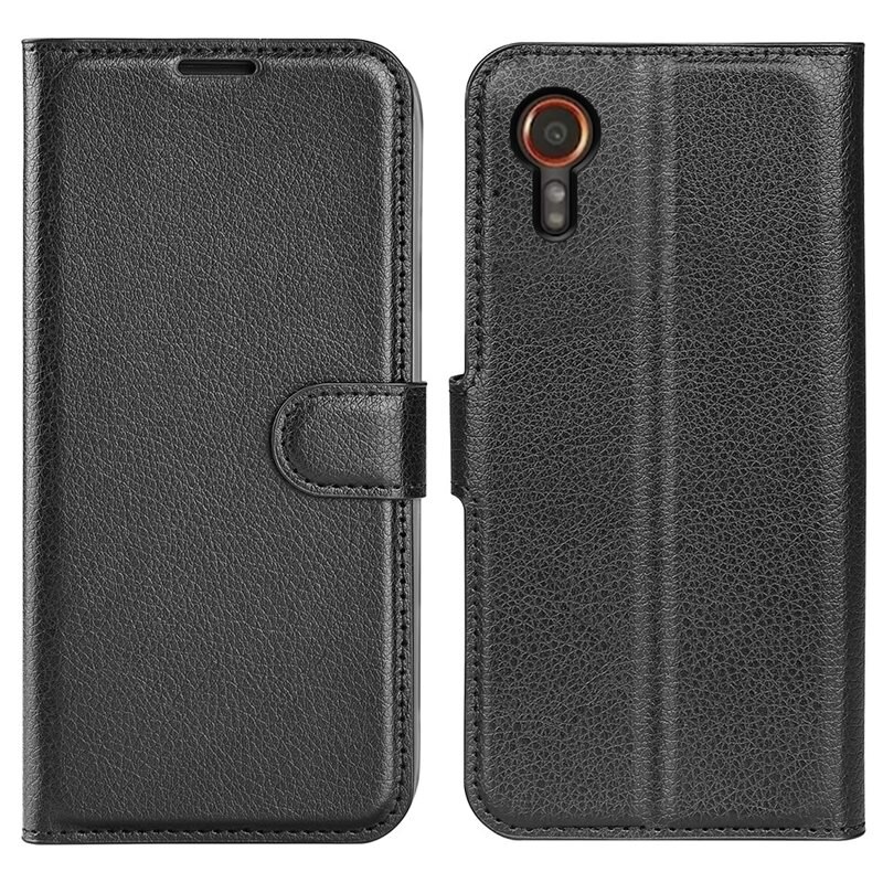 Mobilfodral Samsung Galaxy Xcover 7 Svart - Praktiskt plånboksfodral med plats för sedlar och kort