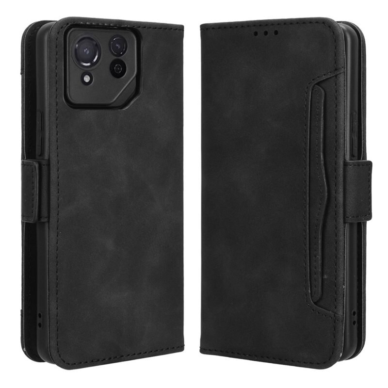 Multi Plånboksfodral Asus ROG Phone 8 svart - Mobilfodral - Kortfack och sedelficka