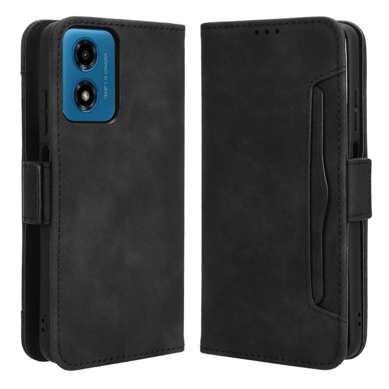 Multi Plånboksfodral Motorola Moto G24 svart - Mobilfodral - Kortfack och sedelficka