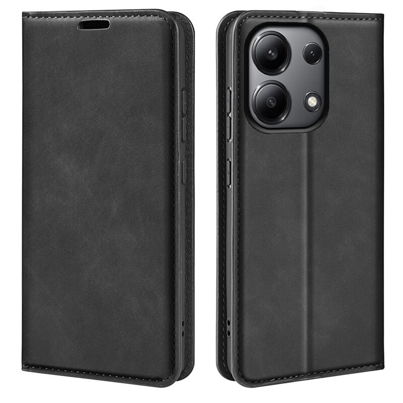 Xiaomi Redmi Note 13 4G Slim Mobilfodral Svart - Plånboksfodral i slimmad design
