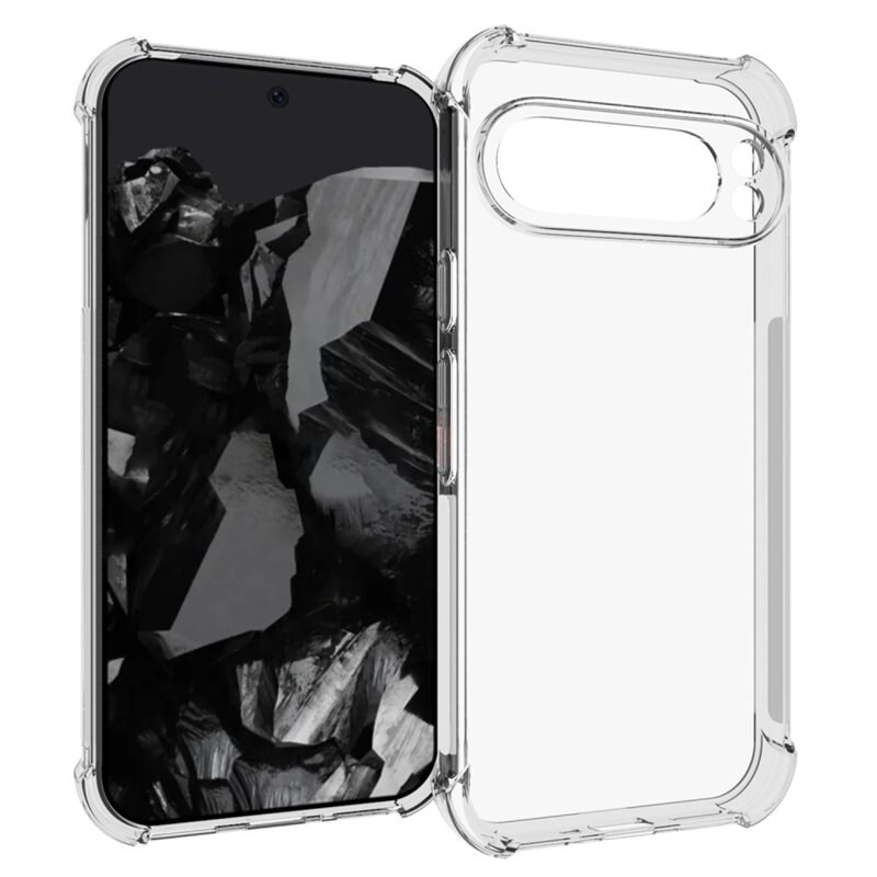 tectTech TPU Case Extra Google Pixel 9 Pro XL Clear - Mobilskal med tåligt kantskydd