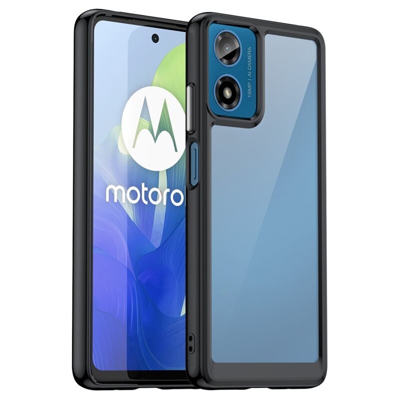 tectTech Crystal Hybrid Case Motorola Moto G24 svart
