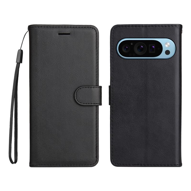Plånboksfodral Google Pixel 9 Pro svart - Mobilfodral med kortfack och sedelficka