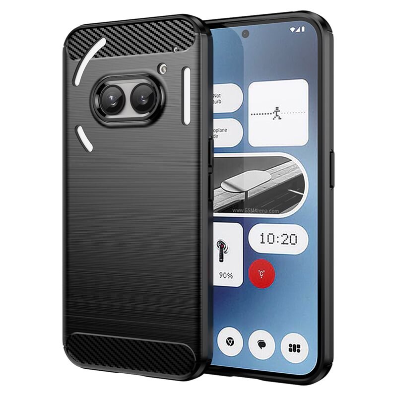 tectTech Nothing Phone 2a Skal TPU Brushed Svart - Mobilskal i snygg design
