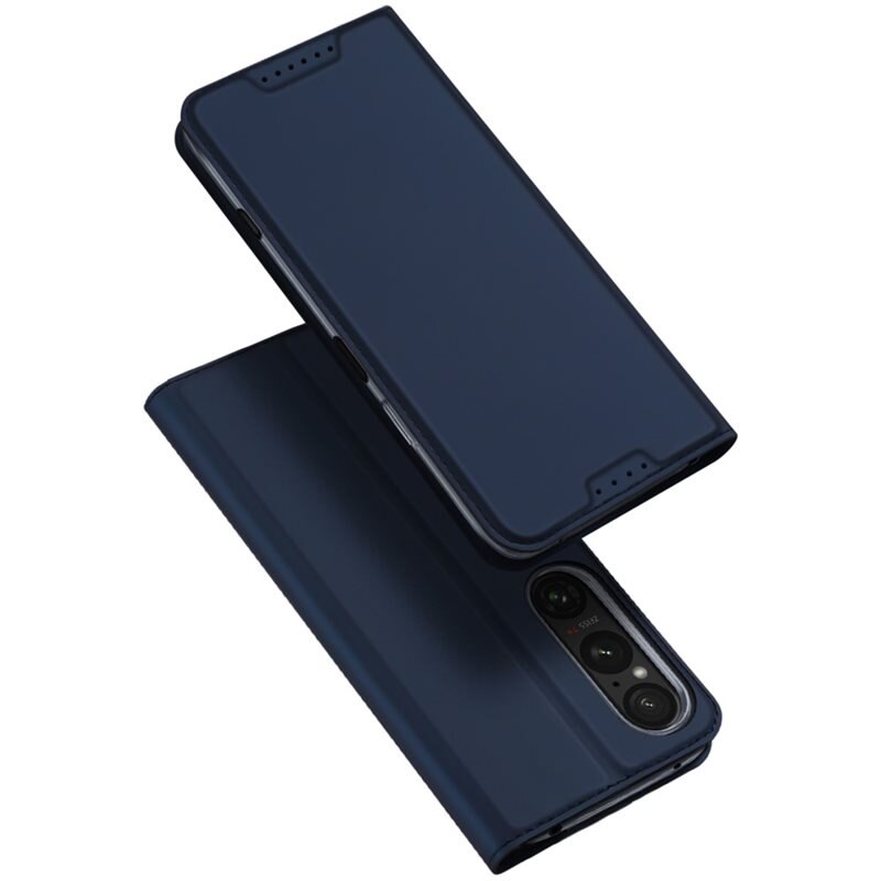 Dux Ducis Skin Pro Series Sony Xperia 1 VII - Navy - Tunt mobilfodral med korthållare
