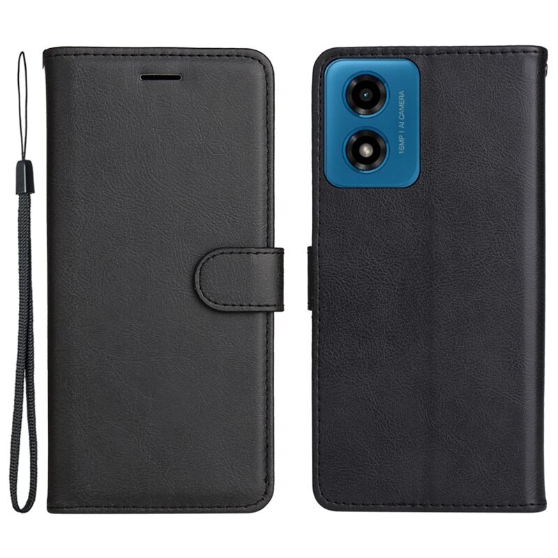 Plånboksfodral Motorola Moto G24 Power svart - Mobilfodral med kortfack och sedelficka