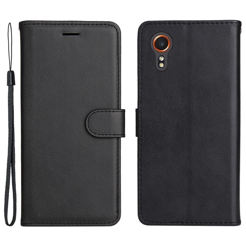Plånboksfodral Samsung Galaxy Xcover 7 svart - Mobilfodral med kortfack och sedelficka