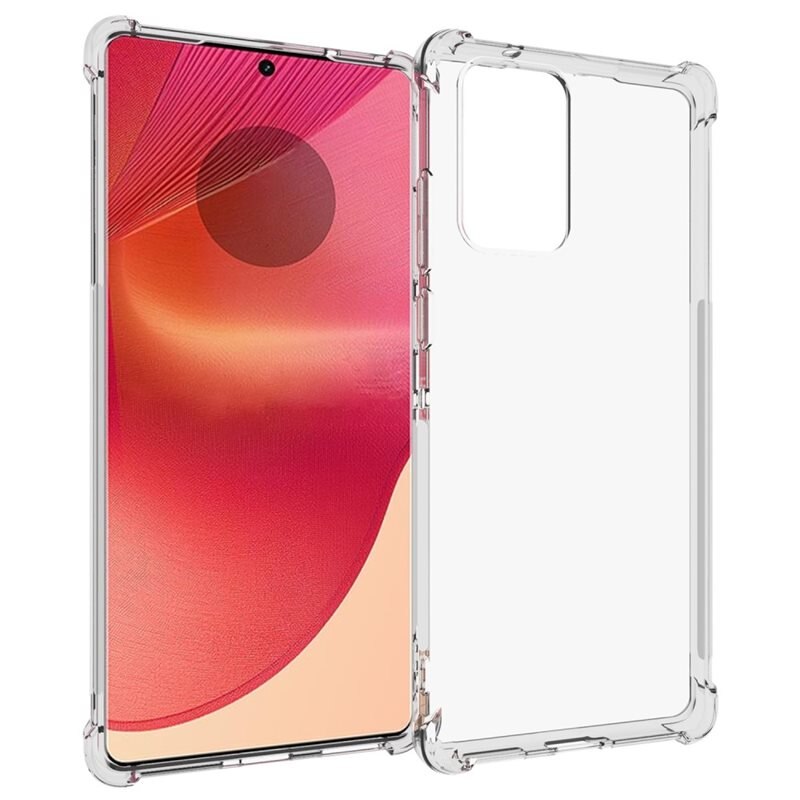 tectTech TPU Case Extra Motorola Edge 50 Fusion Clear - Mobilskal med tåligt kantskydd