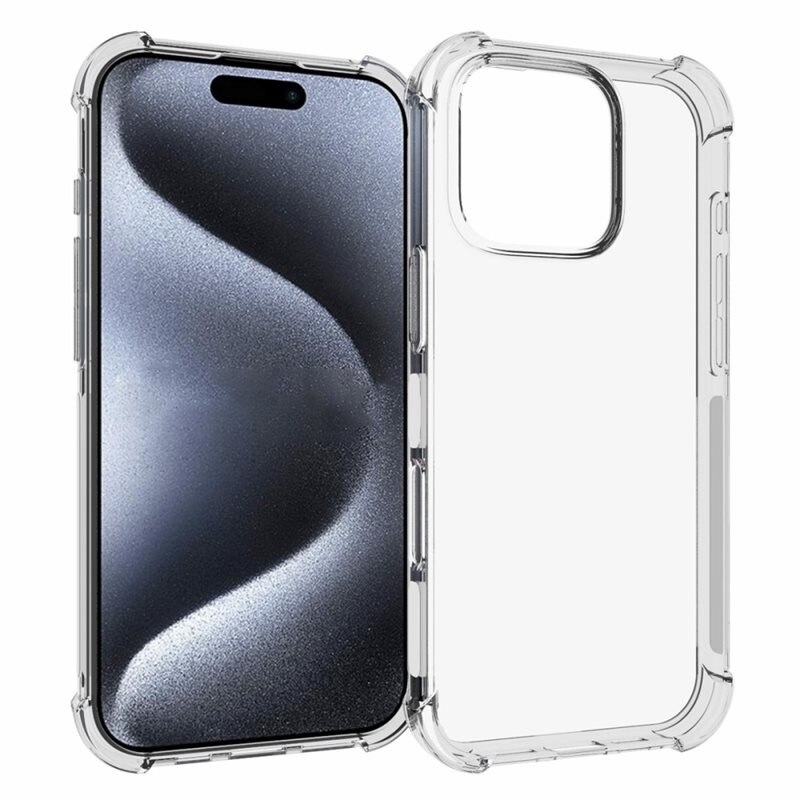 tectTech TPU Case Extra iPhone 16 Pro Clear - Mobilskal med tåligt kantskydd