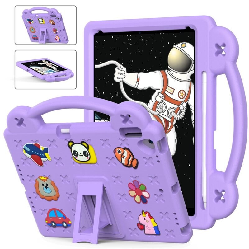 Stöttåligt EVA Skal Kickstand iPad 10.2 8th Gen (2020) lila