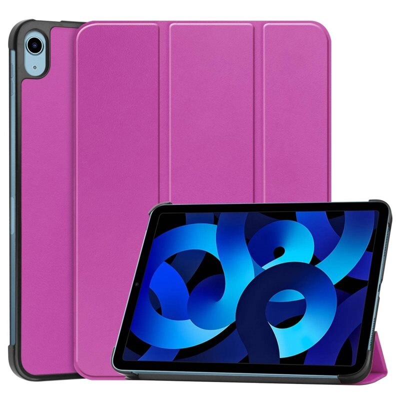 Fodral Tri-fold Apple iPad 10.9 10th Gen (2022) Lila - Skyddande fodral med stödfunktion
