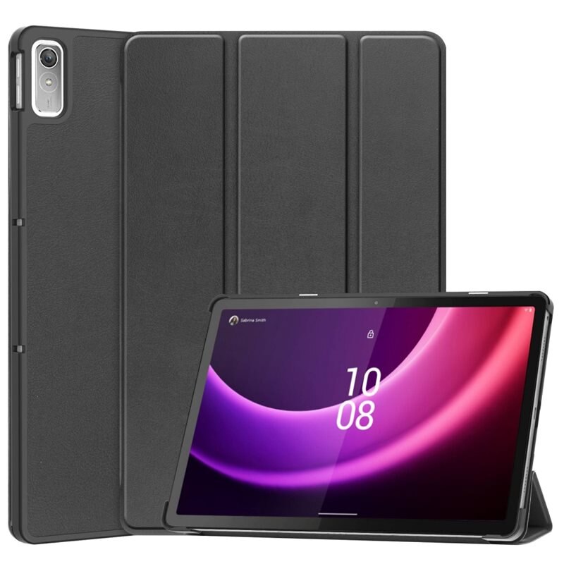 Fodral Tri-fold Lenovo Tab P11 (2nd Gen) Svart - Skyddande fodral med stödfunktion