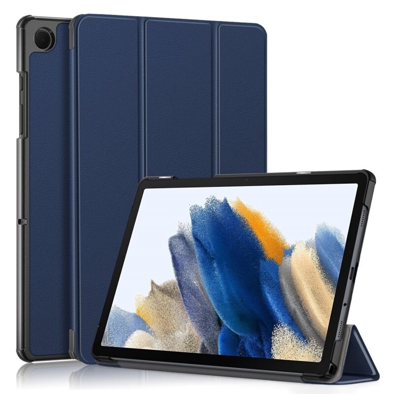 Fodral Tri-fold Samsung Galaxy Tab A9 Plus Blå - Skyddande fodral med stödfunktion