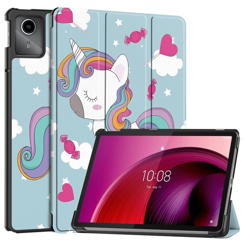 Fodral Tri-fold Lenovo Tab M11 - Unicorn - Skyddande fodral med stödfunktion