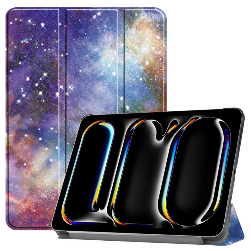 Fodral Tri-fold Apple iPad Pro 11 5th Gen (2024) Rymd - Skyddande fodral med stödfunktion