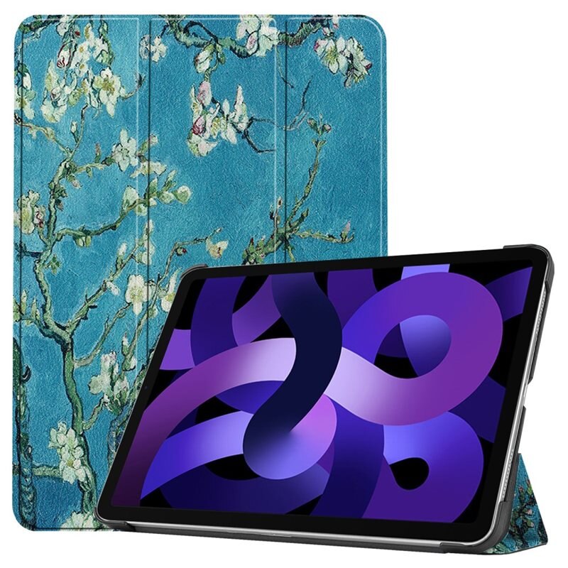 Fodral Tri-fold iPad Air 11 6th Gen (2024) - Körsbärsblommor - Skyddande fodral med stödfunktion